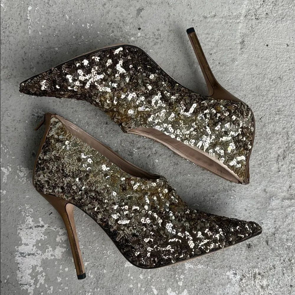 OSCAR de la Renta sequin booties - Picture 2 of 9